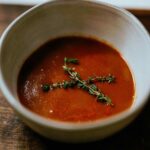 gazpacho de tomates cherry asados