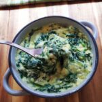 Una de las recetas con espinacas a la crema