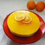 tarta de queso con naranja