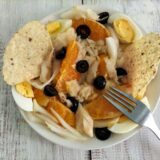 ensalada de naranja con bacalao