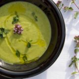 crema de espárragos verdes