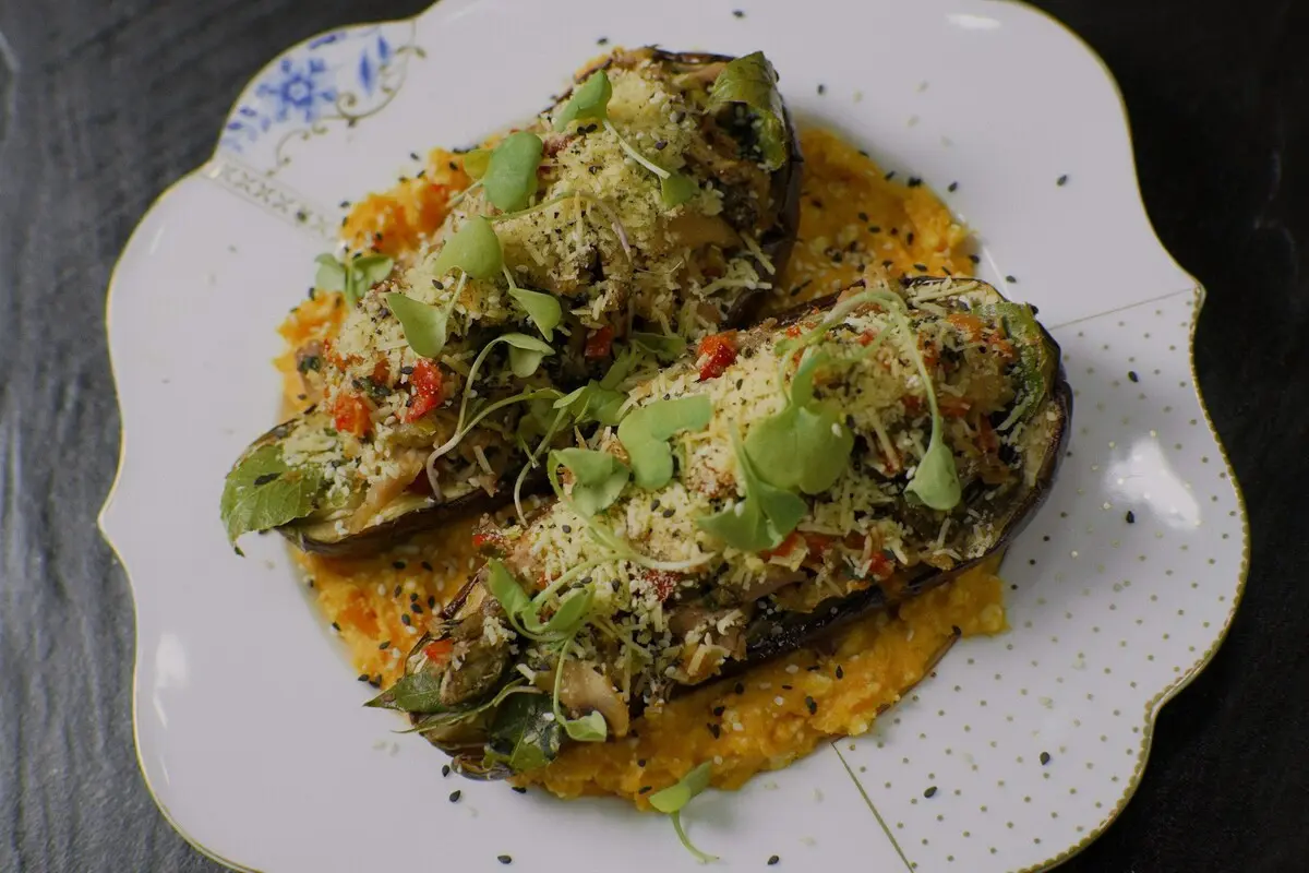 receta de berenjena con sémola