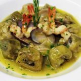 alcachofa en salsa verde
