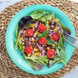 ensalada de arroz con lentejas