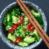 ensalada de pepino asiática