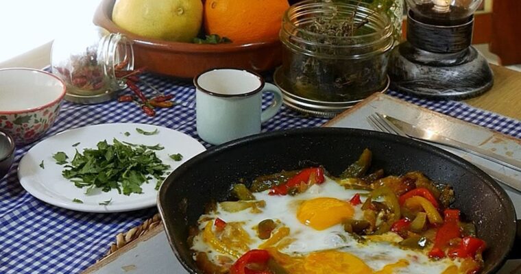 Pimientos confitados a la italiana (peperonata)