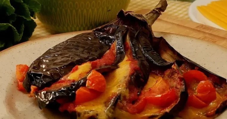 Berenjena en airfryer (abanico)