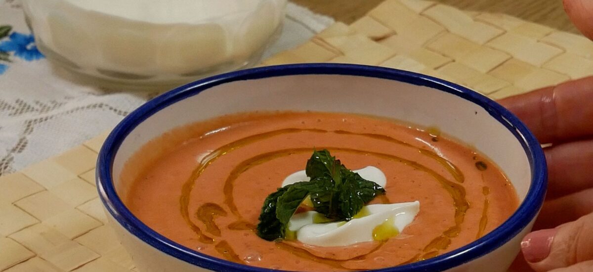 Gazpacho de fresas