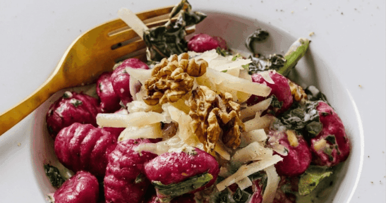 Pasta fresca de remolacha