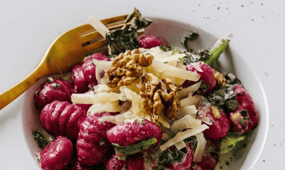 Pasta fresca de remolacha