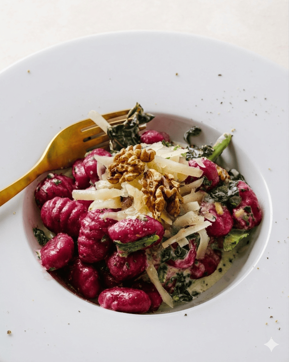 Pasta fresca de remolacha