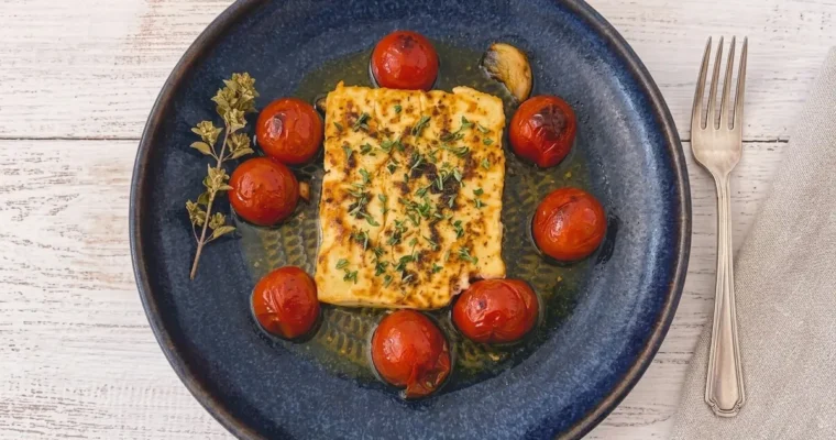 Queso al horno al estilo griego