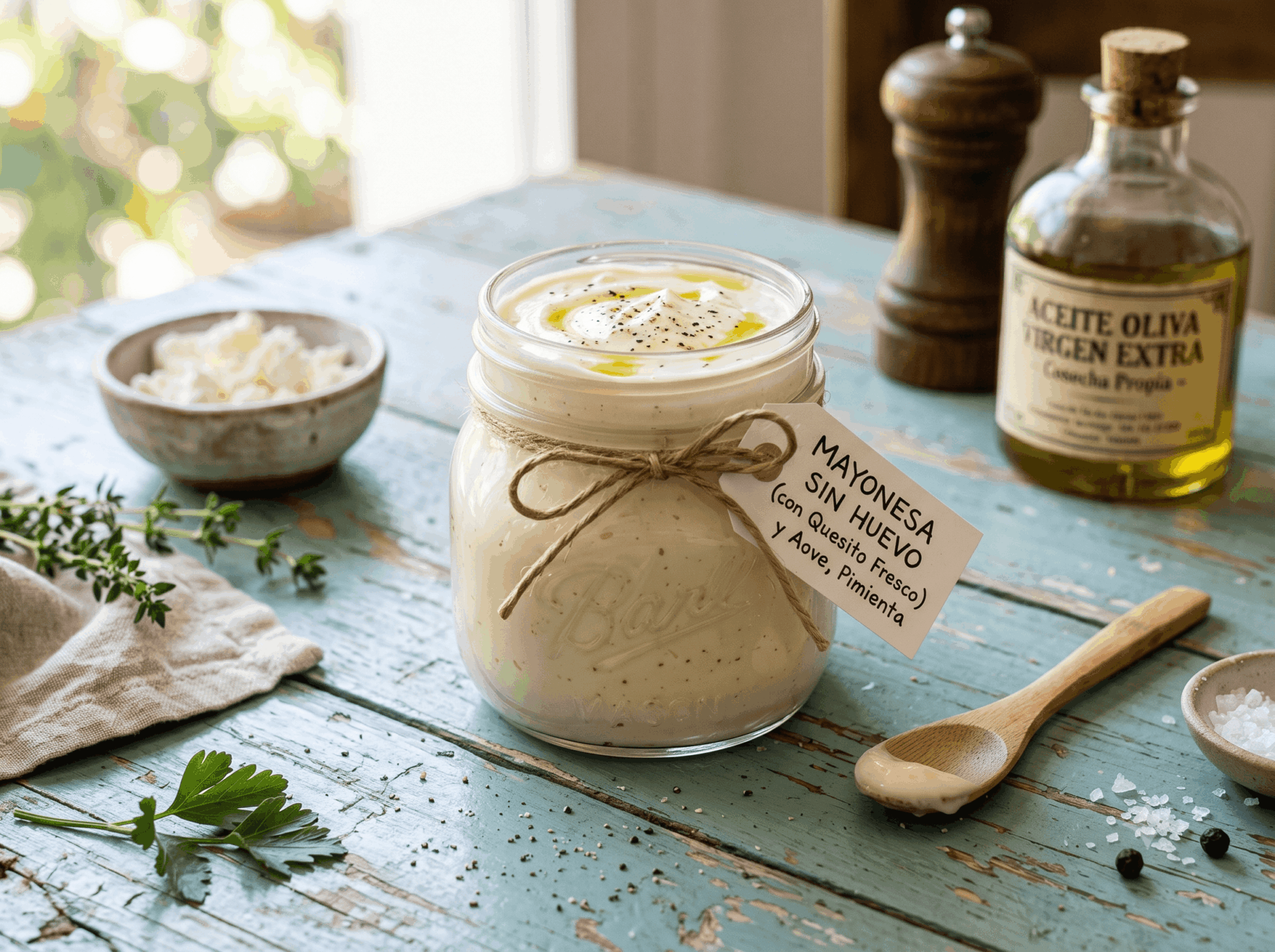 Mayonesa de queso fresco